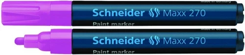 Marker olejowy Schneider, Maxx 270, okrągła, 1-3 mm, różowy